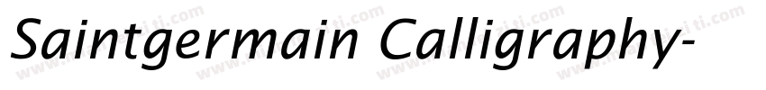 Saintgermain Calligraphy字体转换